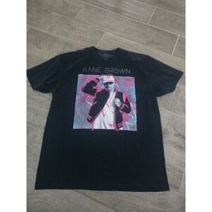 Kane Brown Tour Graphic T-Shirt Blue Large Country Music Concert Tee Merch